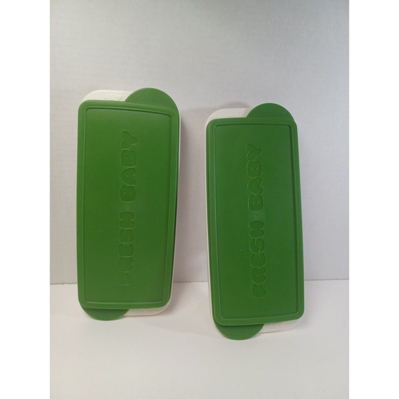 2 Baby food tray Fresh FOOD Breast milk Storage FREEZER TRAY GREEN Made in USA - Picture 2 of 7
